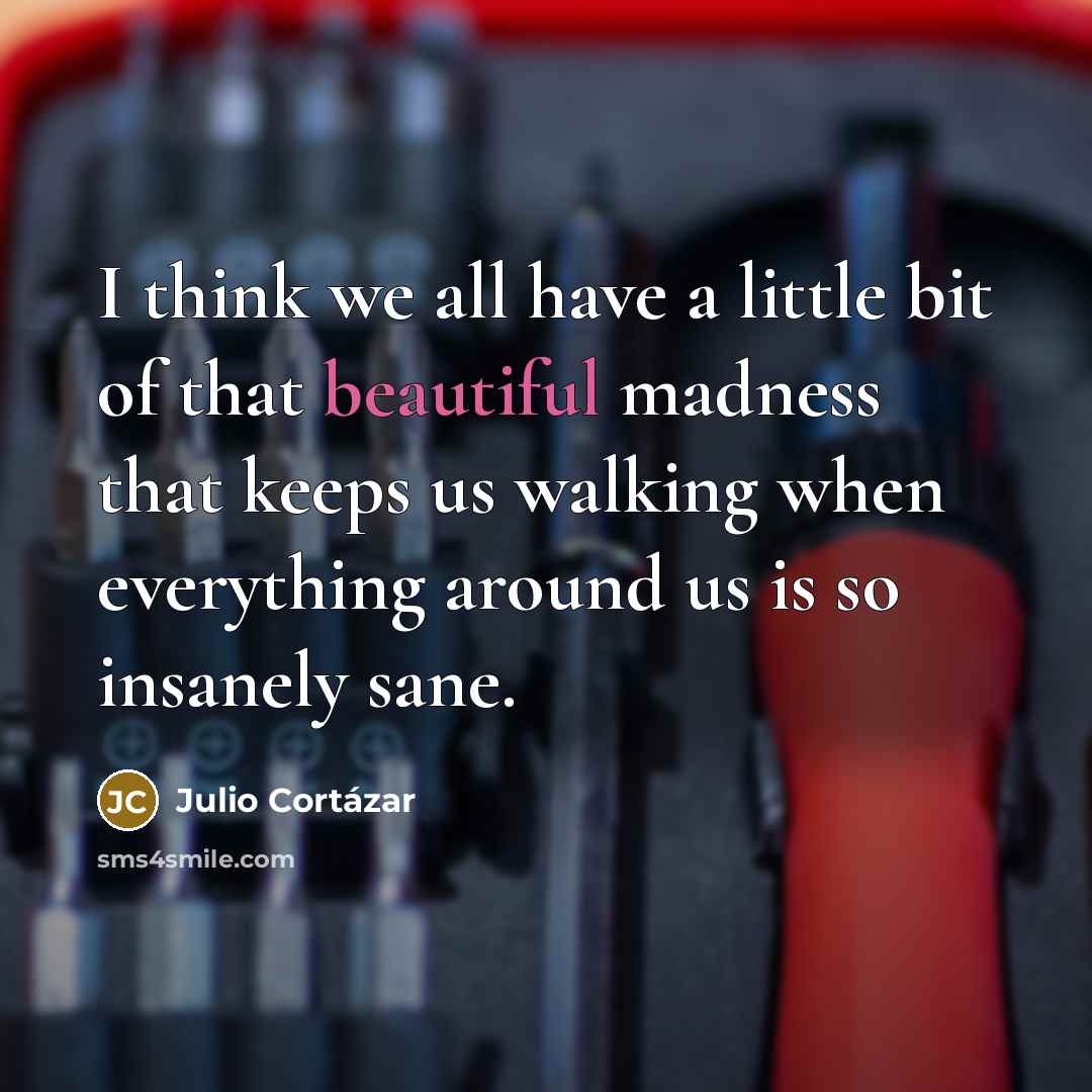 “I think we all have a little bit of that…” quote by Julio Cortazar