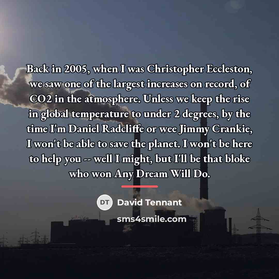 “Back in 2005, when I was Christopher Eccleston, we saw…” quote by David Tennant
