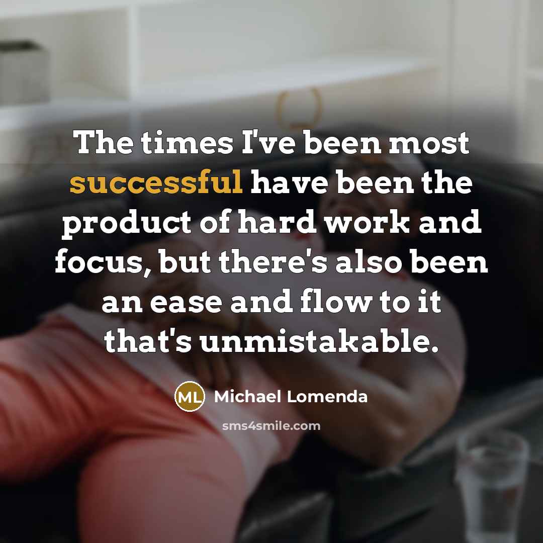 “The times I've been most successful have been the product…” quote by Michael Lomenda