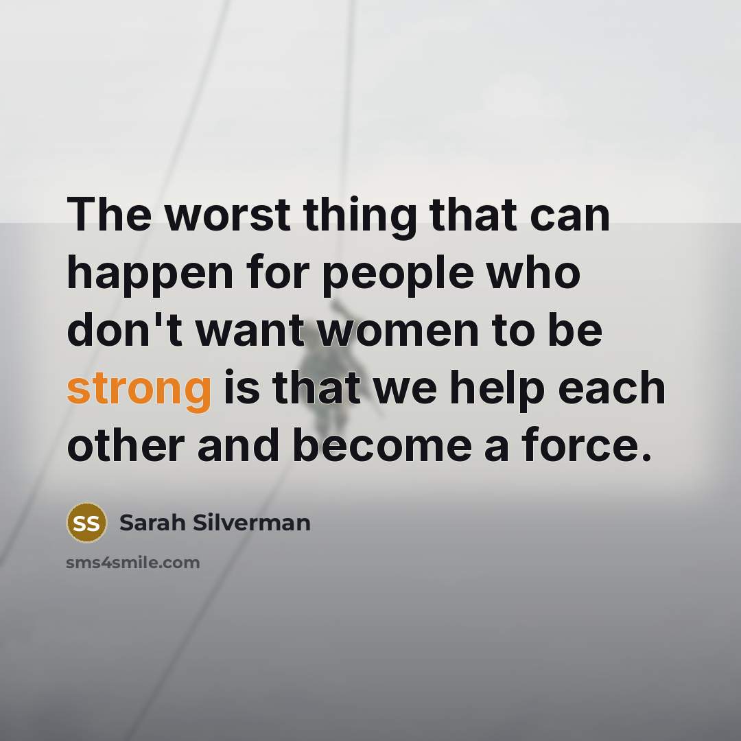 “The worst thing that can happen for people who don't…” quote by Sarah Silverman