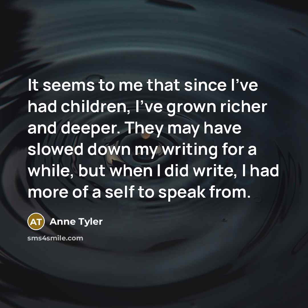 “It seems to me that since I've had children, I've…” quote by Anne Tyler