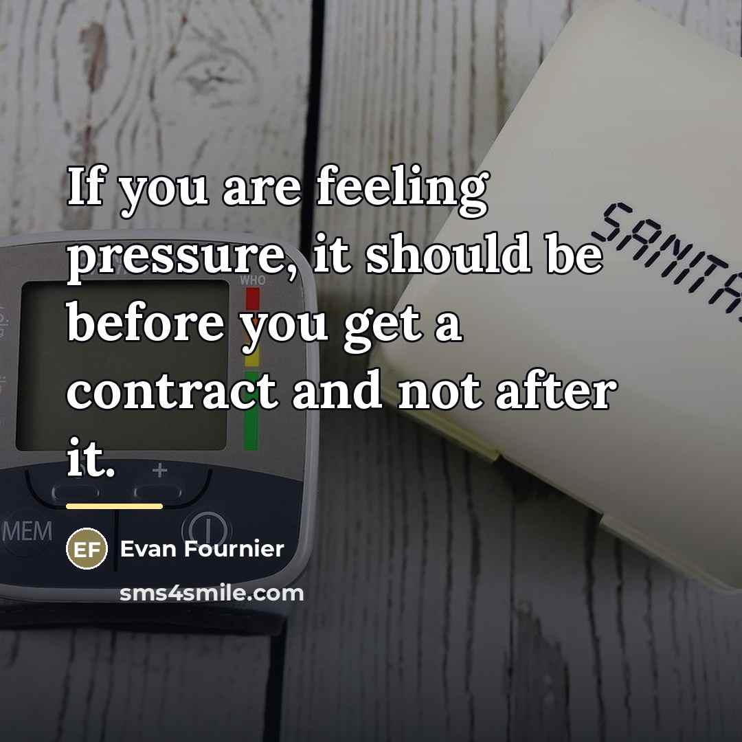 “If you are feeling pressure, it should be before you…” quote by Evan Fournier
