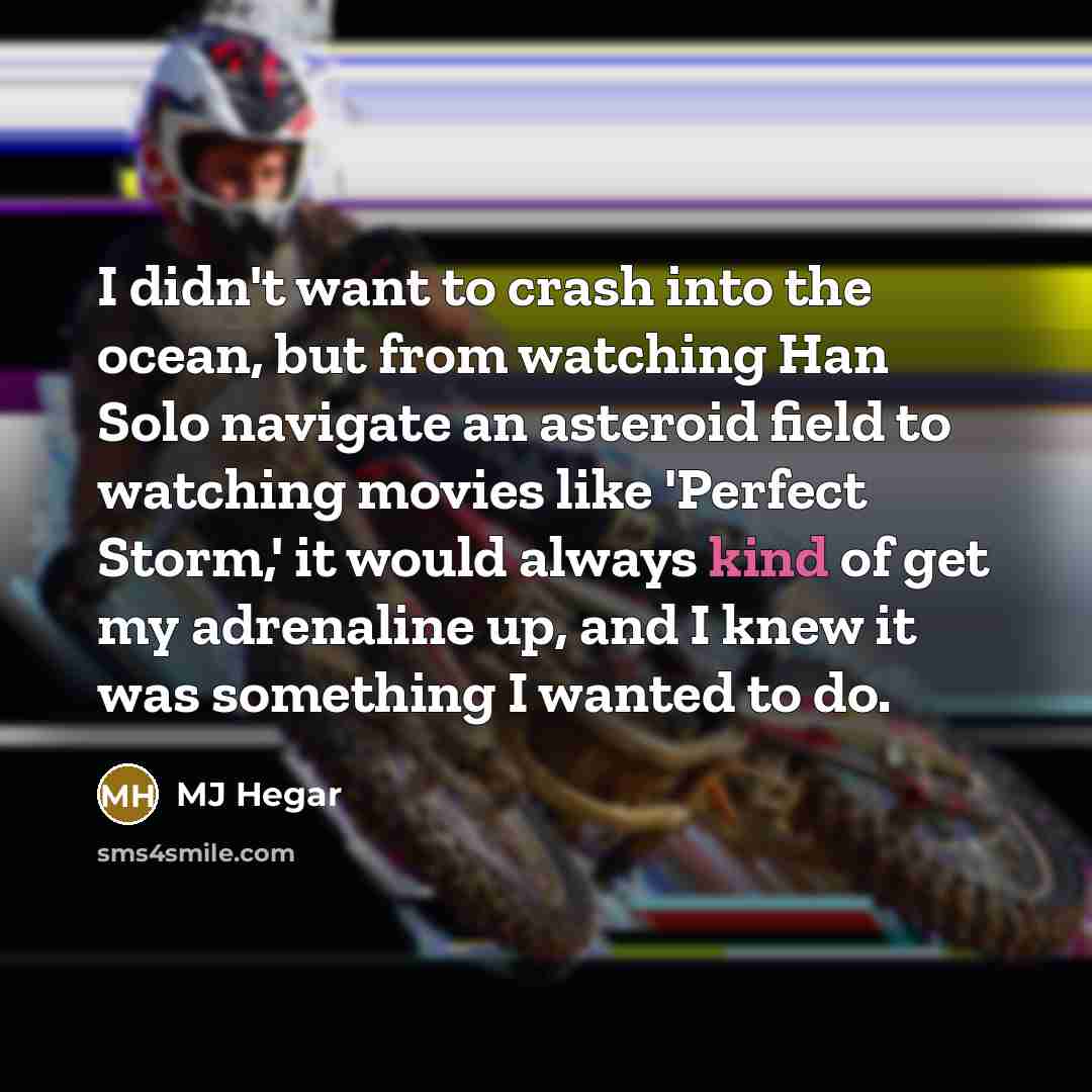 “I didn't want to crash into the ocean, but from…” quote by MJ Hegar