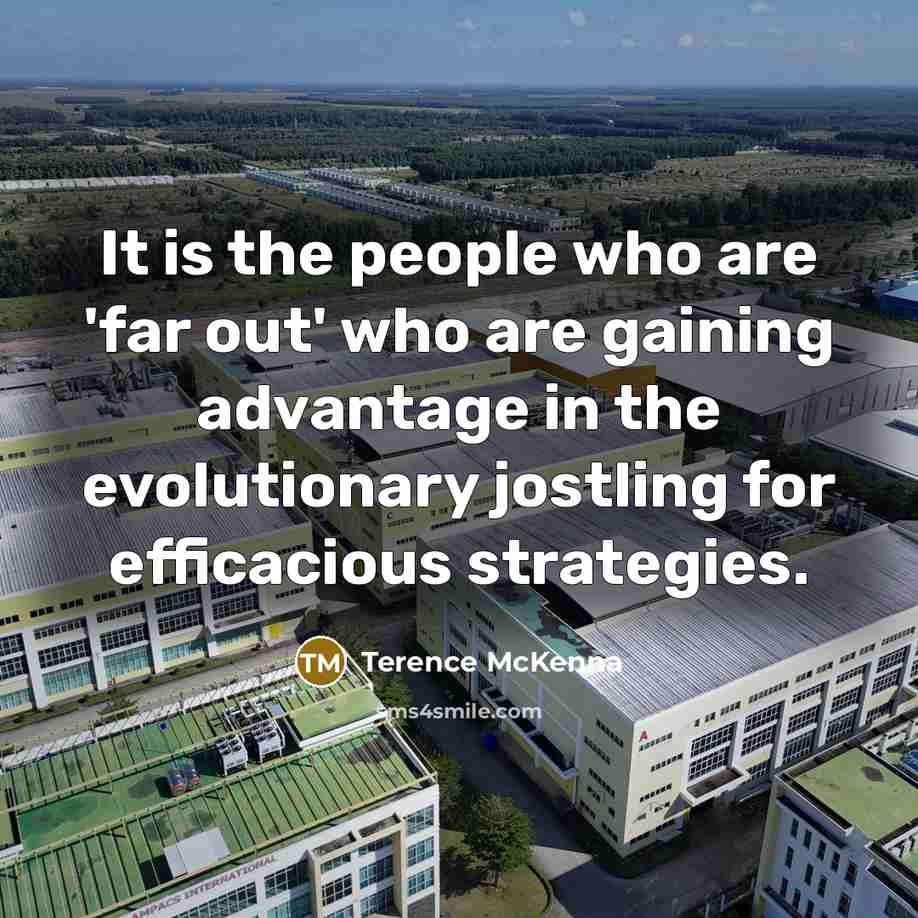 “It is the people who are 'far out' who are…” quote by Terence McKenna