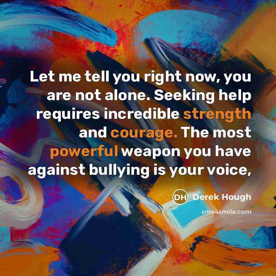 “Let me tell you right now, you are not alone.…” quote by Derek Hough