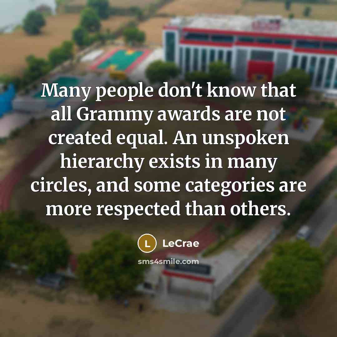“Many people don't know that all Grammy awards are not…” quote by Lecrae