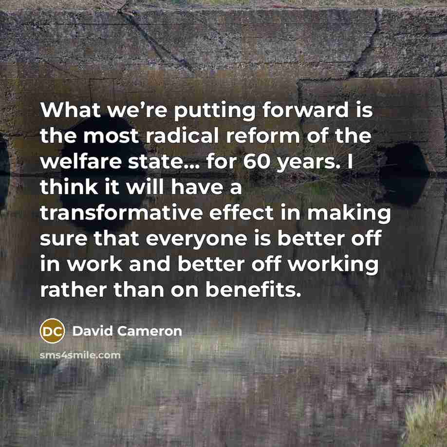 “What we’re putting forward is the most radical reform of…” quote by David Cameron