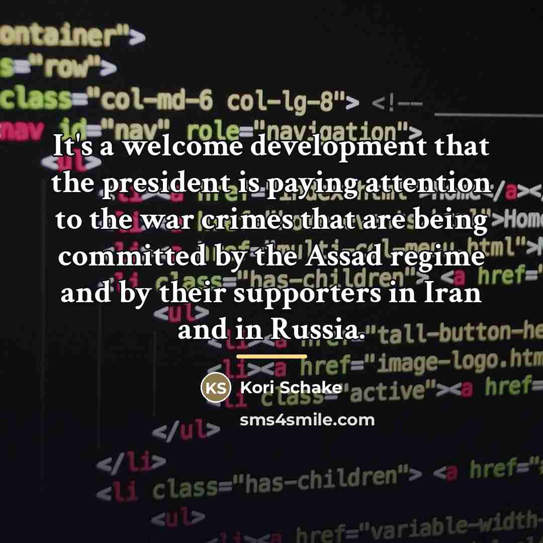 “It's a welcome development that the president is paying attention…” quote by Kori Schake