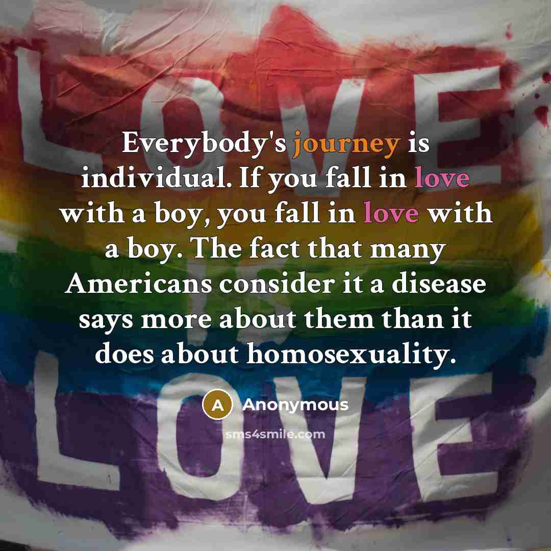 “Everybody's journey is individual. If you fall in love with…” quote by Anonymous