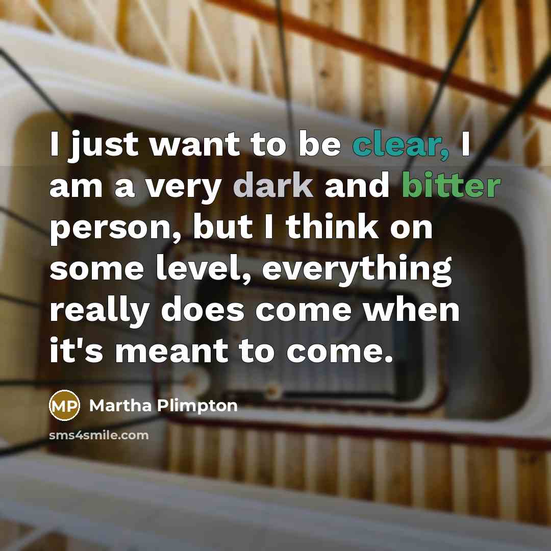“I just want to be clear, I am a very…” quote by Martha Plimpton