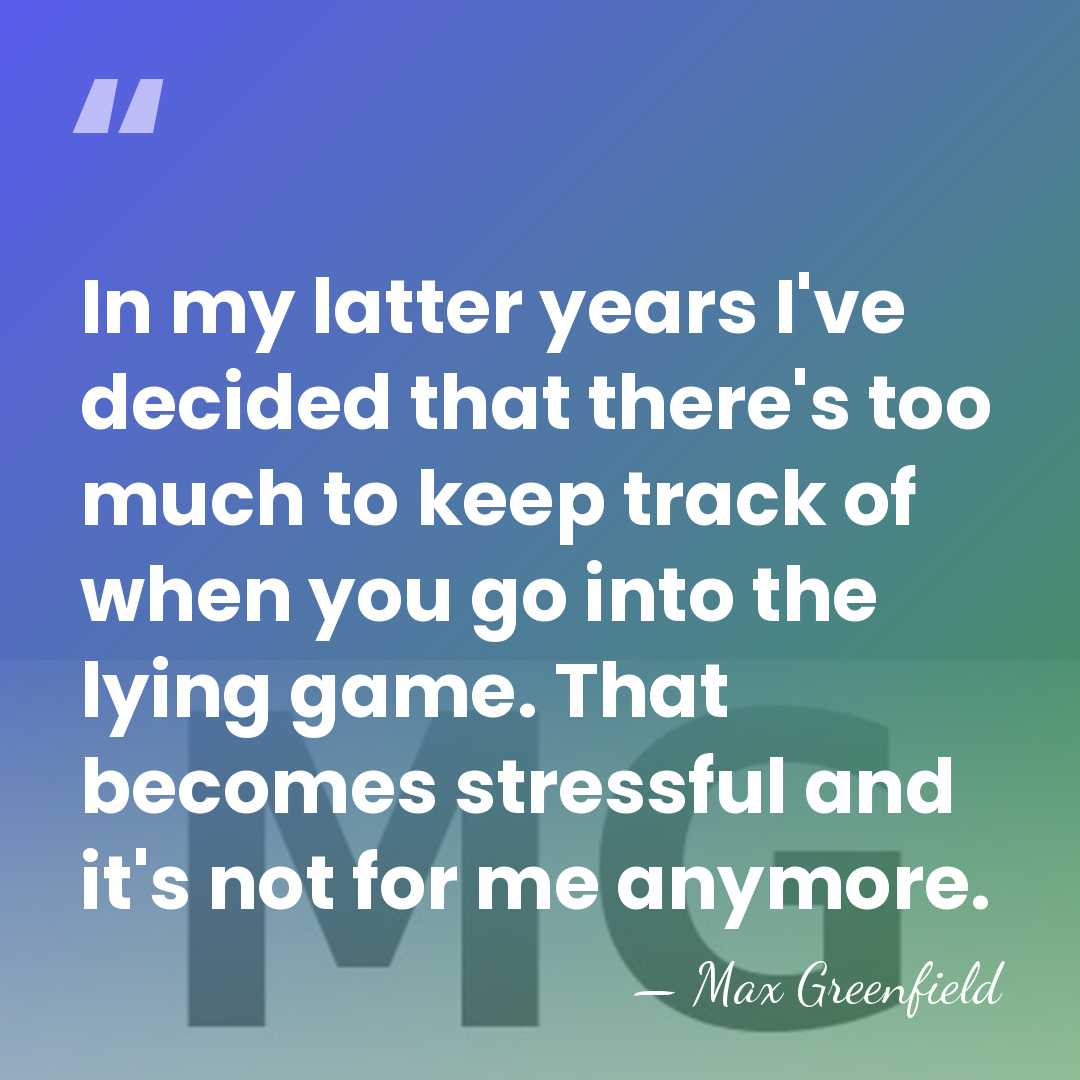 In my latter years I've decided that there's too much to keep&hellip; - Max Greenfield