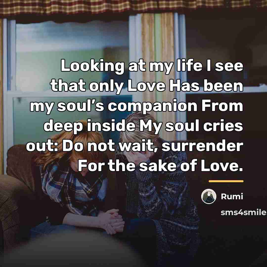 “Looking at my life I see that only Love Has…” quote by Rumi