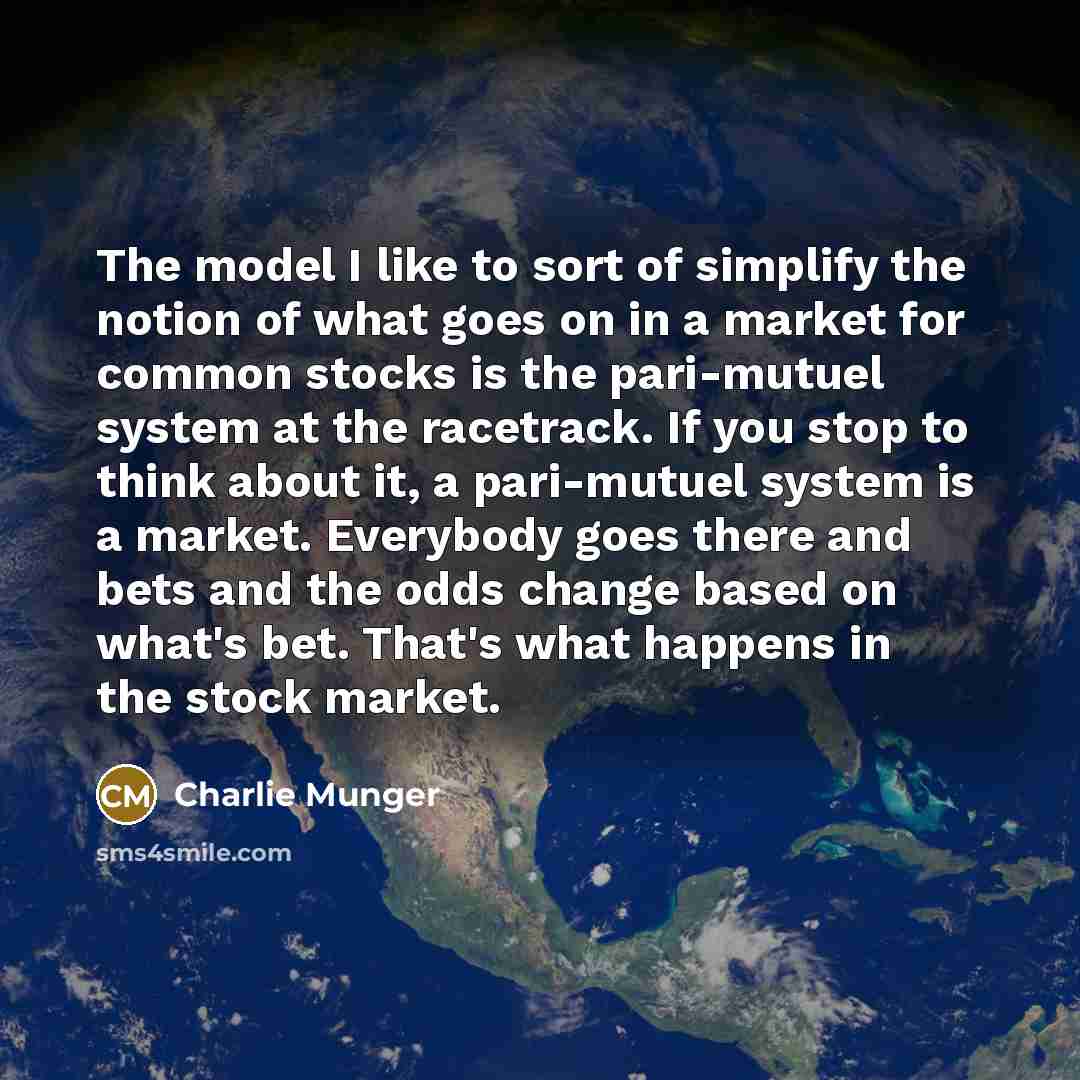 “The model I like to sort of simplify the notion…” quote by Charlie Munger