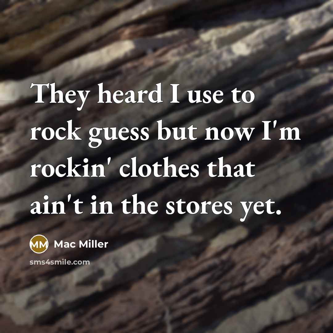 “They heard I use to rock guess but now I'm…” quote by Mac Miller
