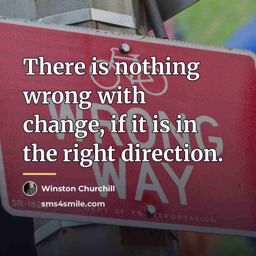 “There is nothing wrong with change, if it is in…” quote by Winston Churchill