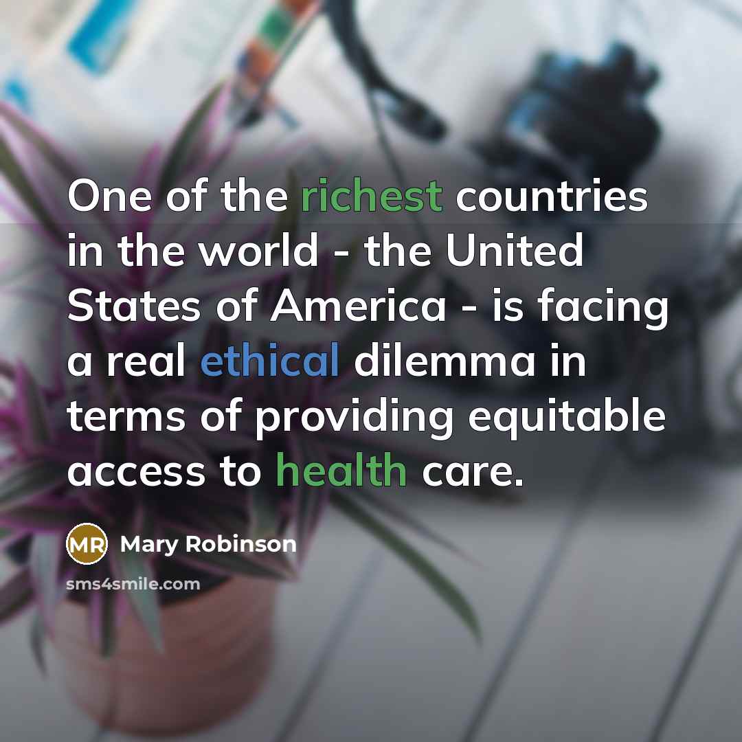 “One of the richest countries in the world - the…” quote by Mary Robinson