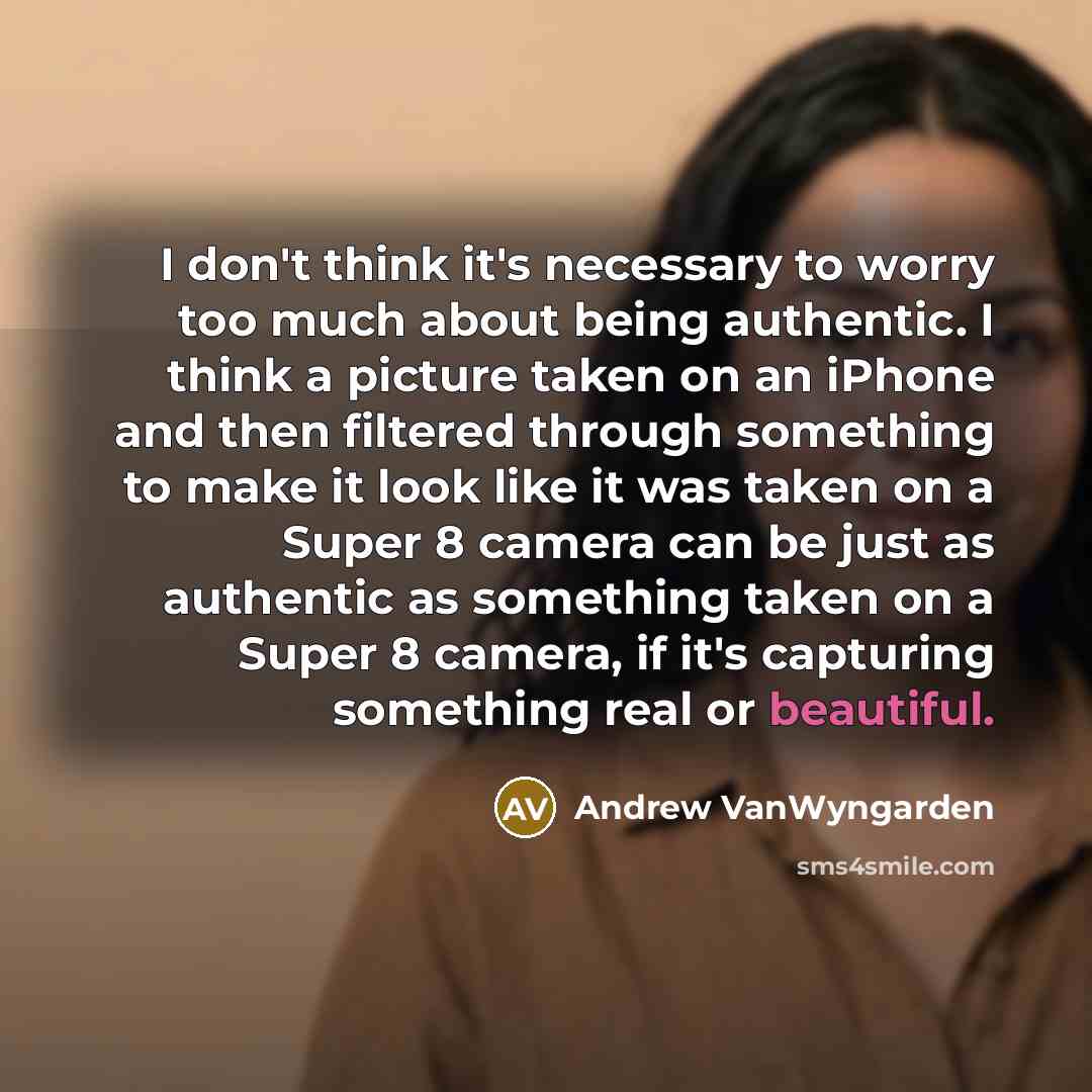 “I don't think it's necessary to worry too much about…” quote by Andrew VanWyngarden