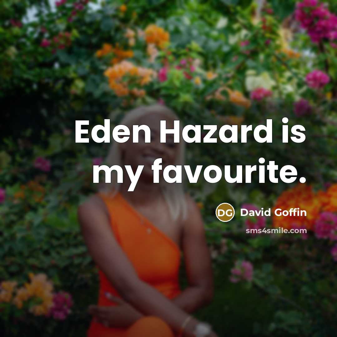 “Eden Hazard is my favourite.…” quote by David Goffin