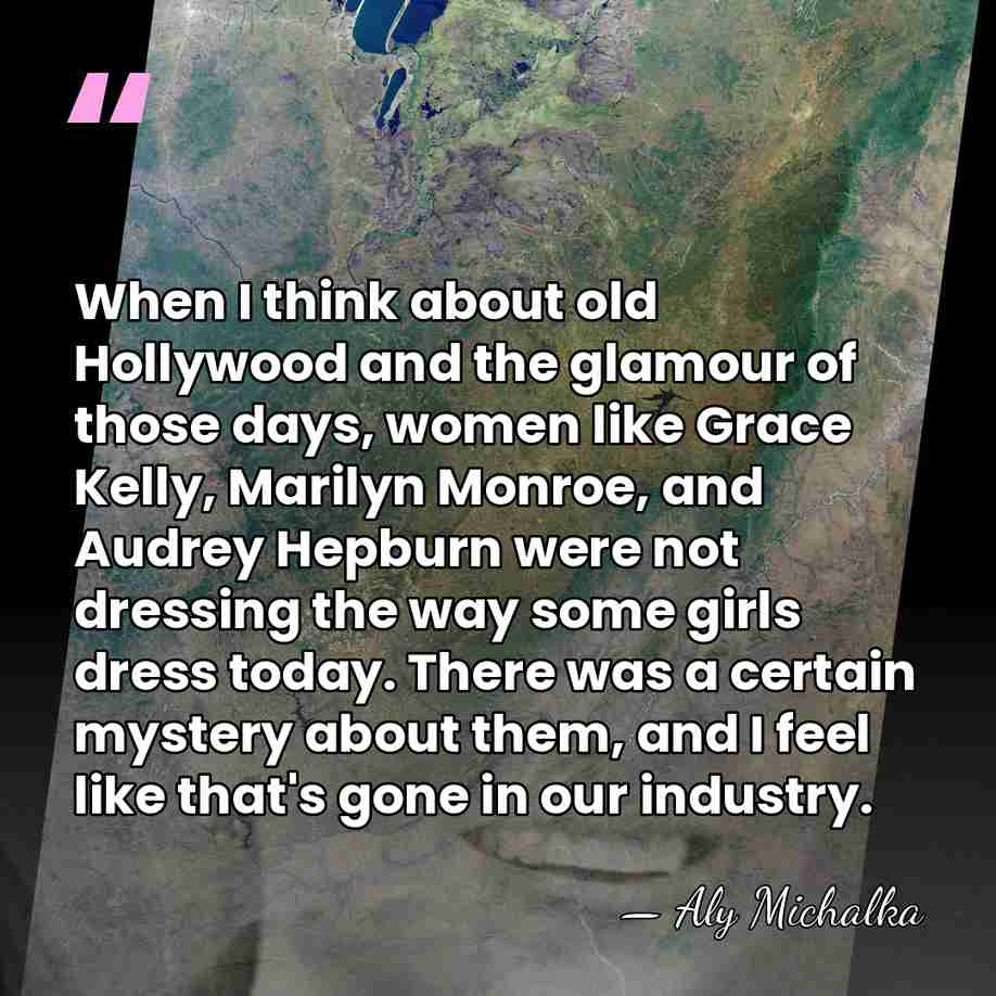 When I think about old Hollywood and the glamour of those days,&hellip; - Aly Michalka