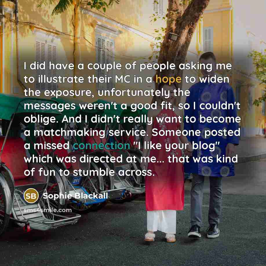 “I did have a couple of people asking me to…” quote by Sophie Blackall