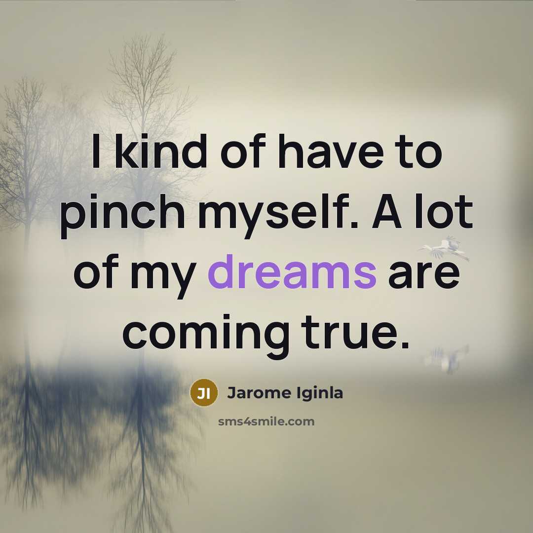 “I kind of have to pinch myself. A lot of…” quote by Jarome Iginla