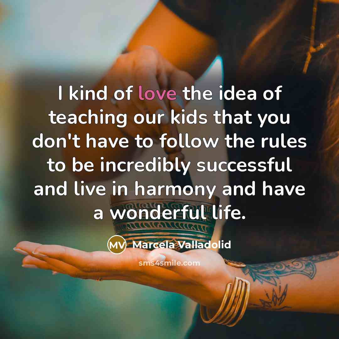 “I kind of love the idea of teaching our kids…” quote by Marcela Valladolid