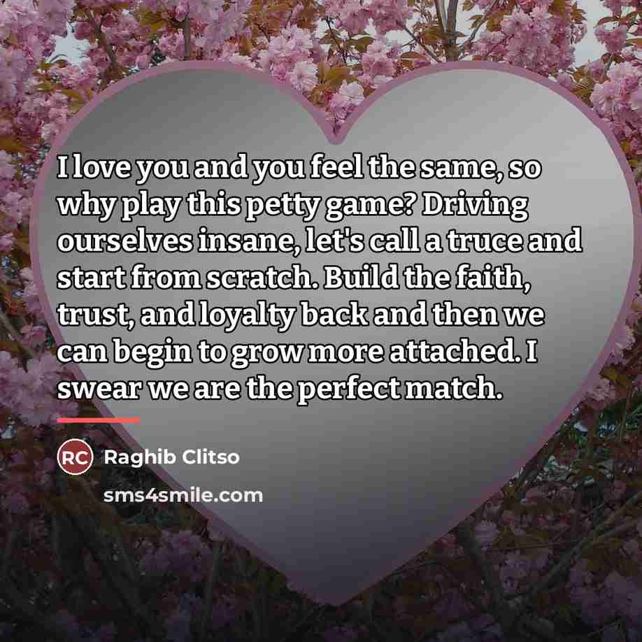 “I love you and you feel the same, so why…” quote by Raghib Clitso