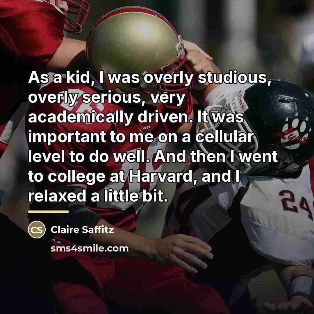 “As a kid, I was overly studious, overly serious, very…” quote by Claire Saffitz