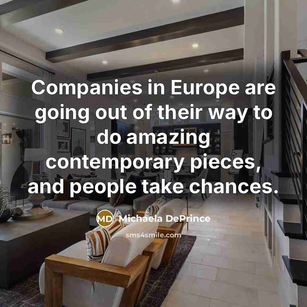 “Companies in Europe are going out of their way to…” quote by Michaela DePrince