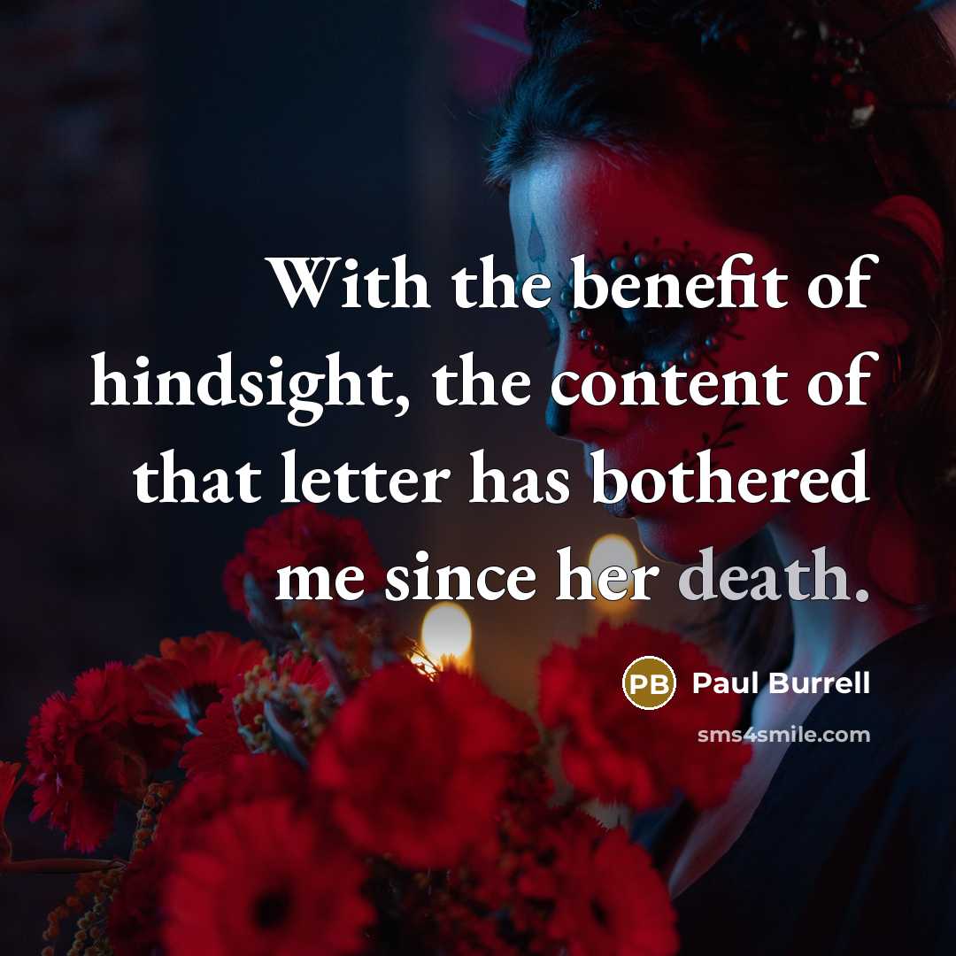 “With the benefit of hindsight, the content of that letter…” quote by Paul Burrell