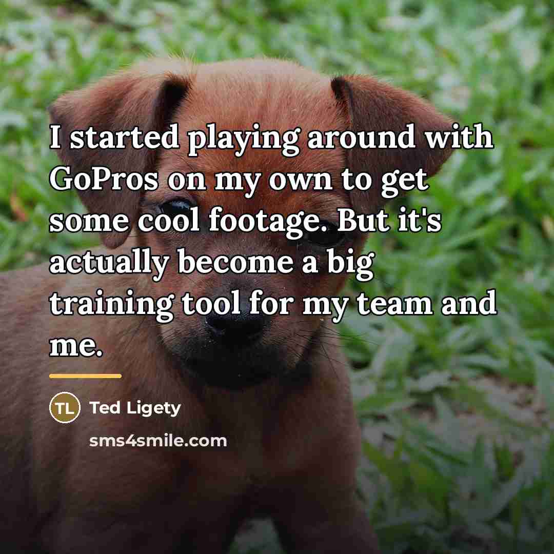 “I started playing around with GoPros on my own to…” quote by Ted Ligety