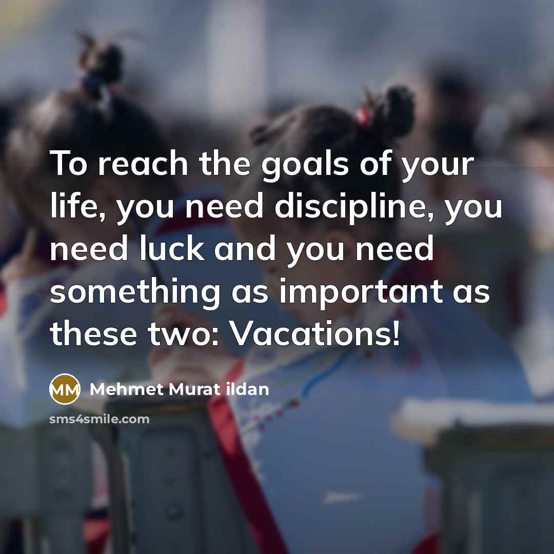 “To reach the goals of your life, you need discipline,…” quote by Mehmet Murat Ildan