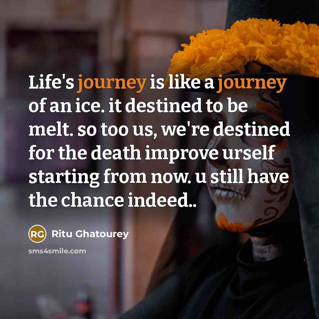 “Life's journey is like a journey of an ice. it…” quote by Ritu Ghatourey