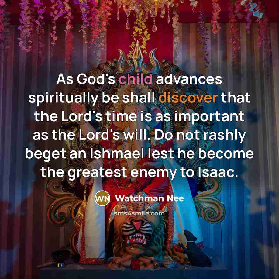 “As God's child advances spiritually be shall discover that the…” quote by Watchman Nee