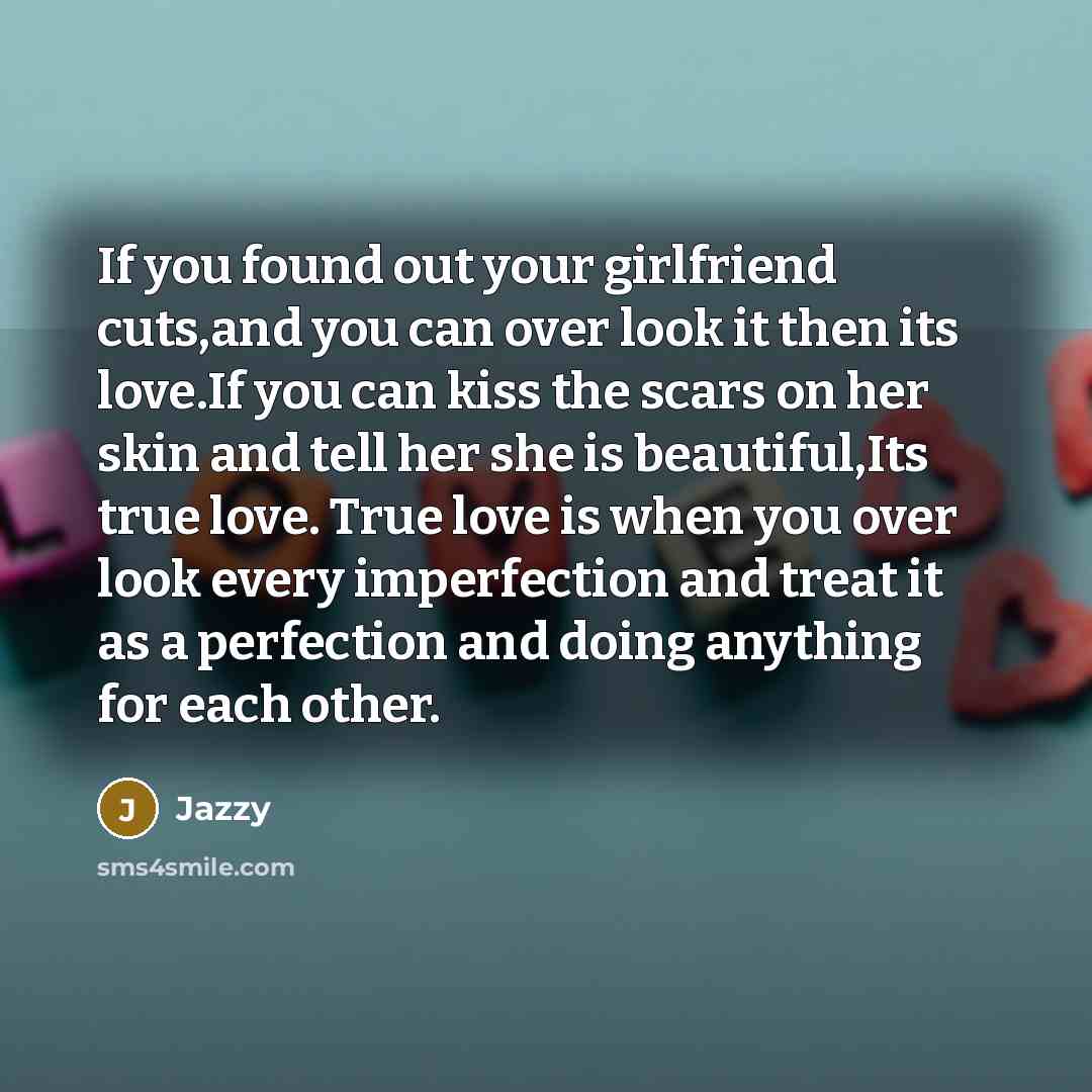“If you found out your girlfriend cuts,and you can over…” quote by Jazzy