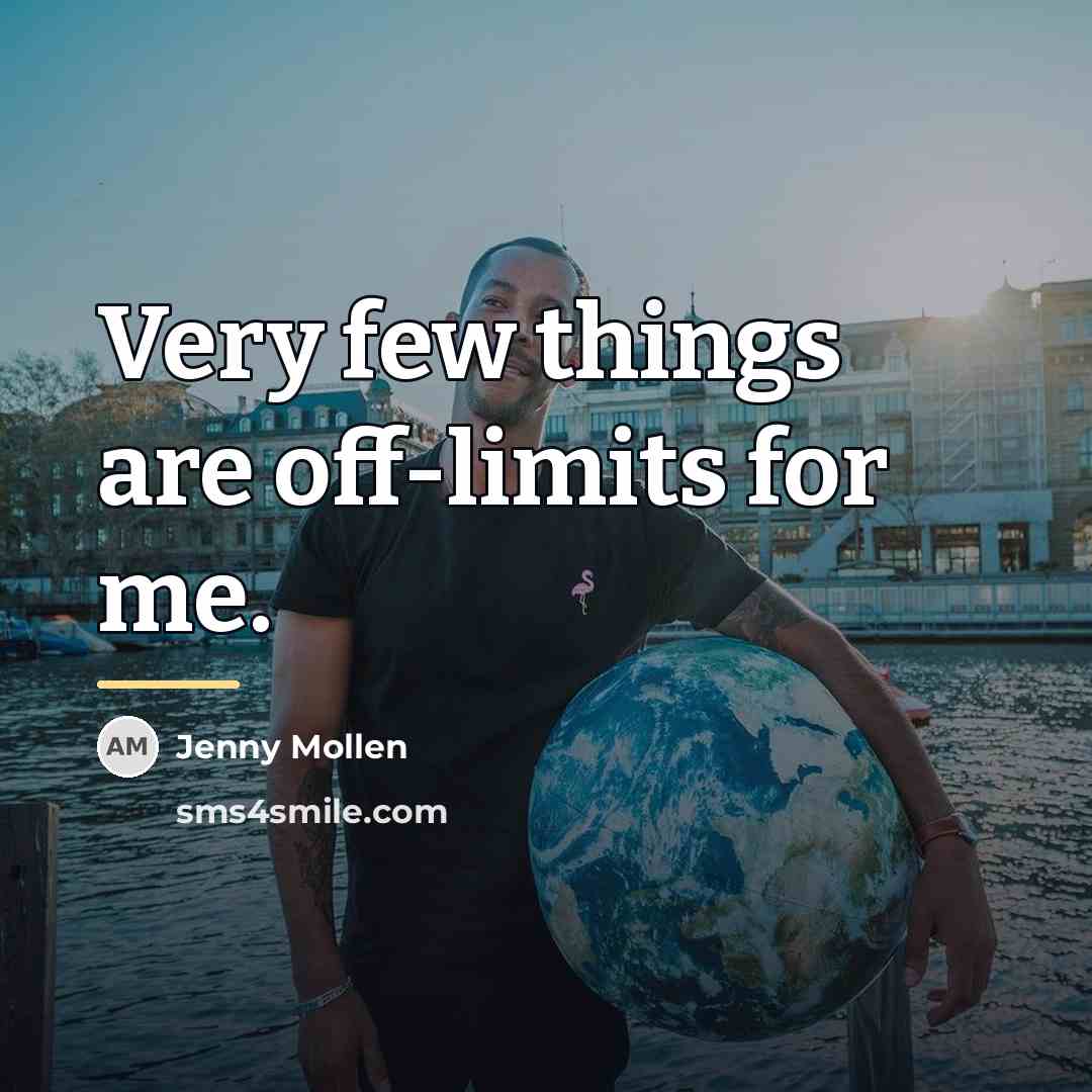 “Very few things are off-limits for me.…” quote by Jenny Mollen