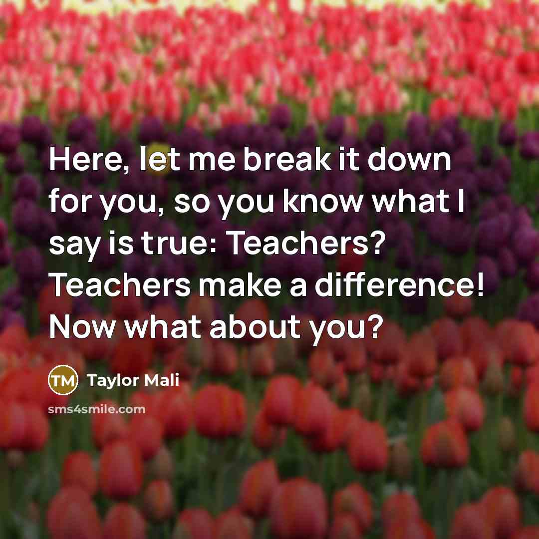 “Here, let me break it down for you, so you…” quote by Taylor Mali