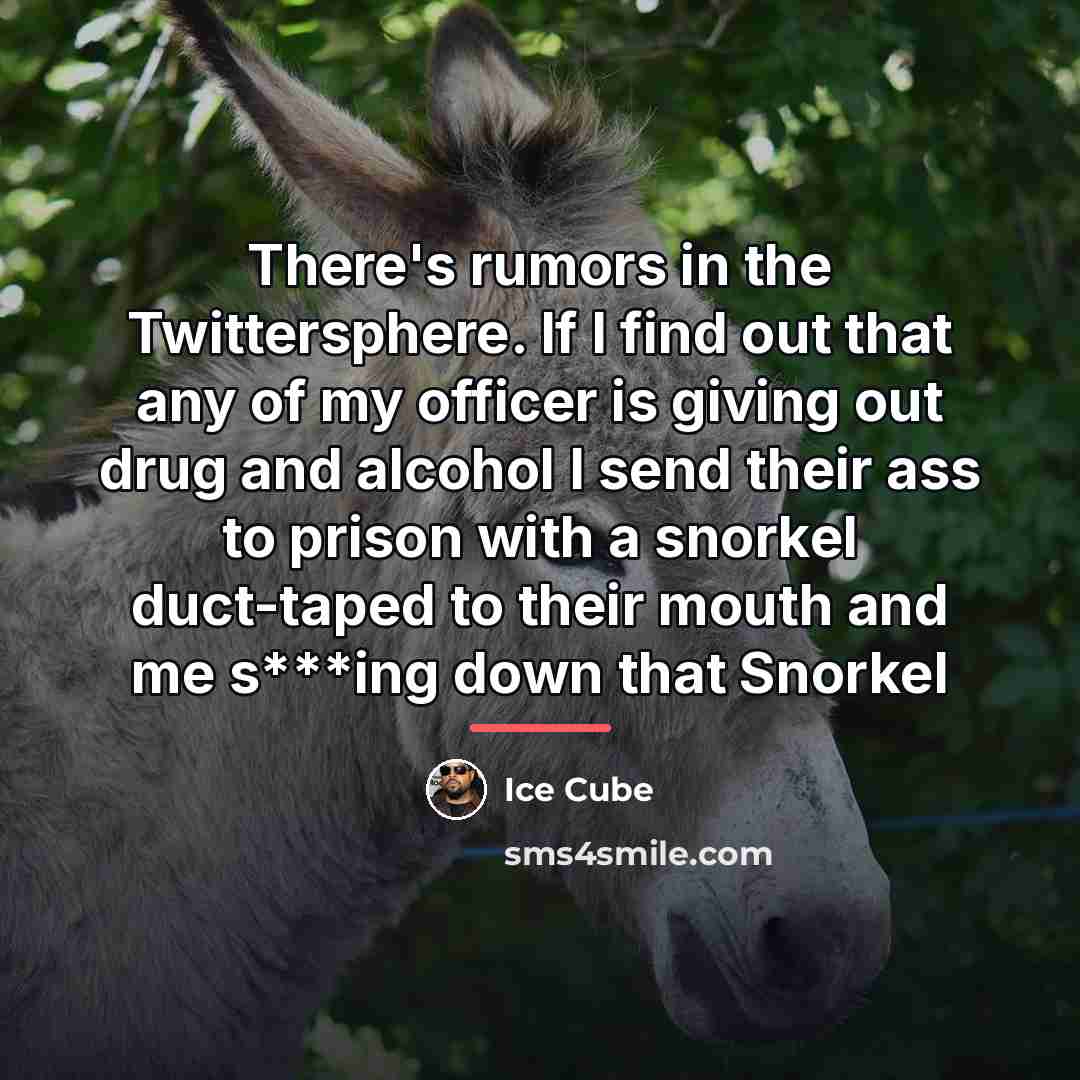 “There's rumors in the Twittersphere. If I find out that…” quote by Ice Cube