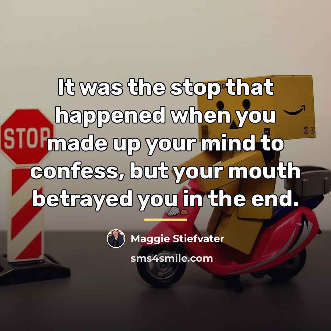 “It was the stop that happened when you made up…” quote by Maggie Stiefvater