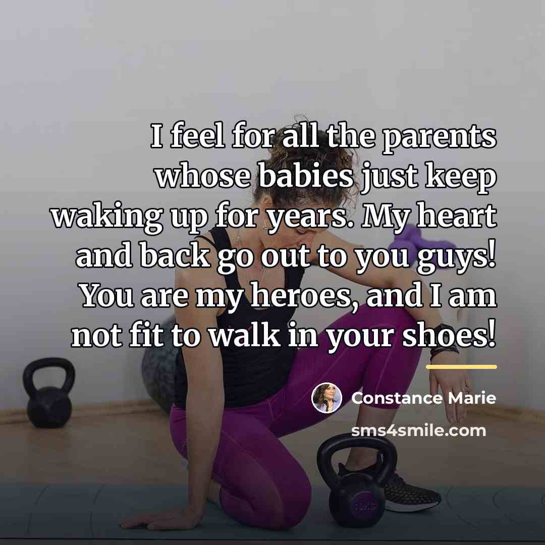 “I feel for all the parents whose babies just keep…” quote by Constance Marie