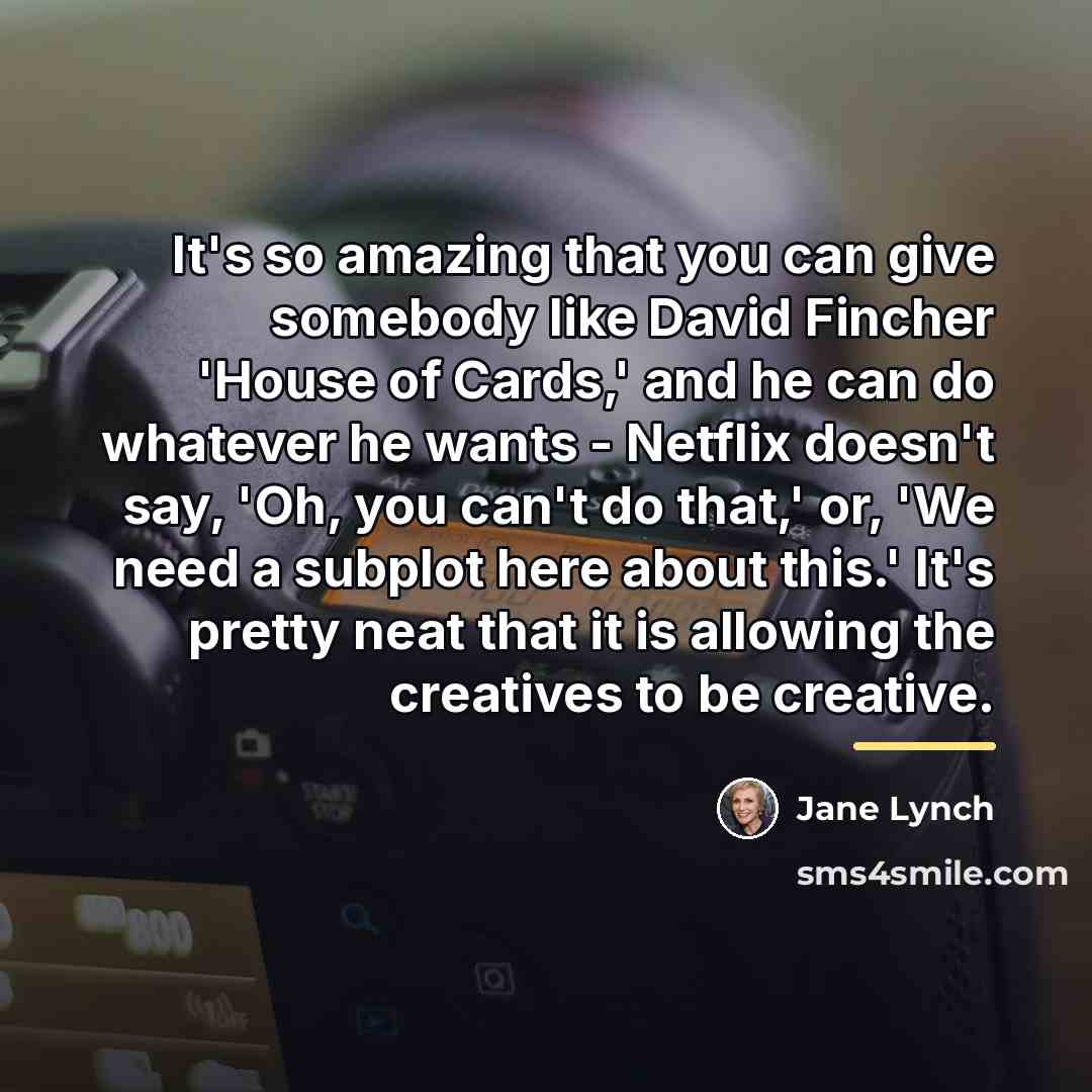 “It's so amazing that you can give somebody like David…” quote by Jane Lynch