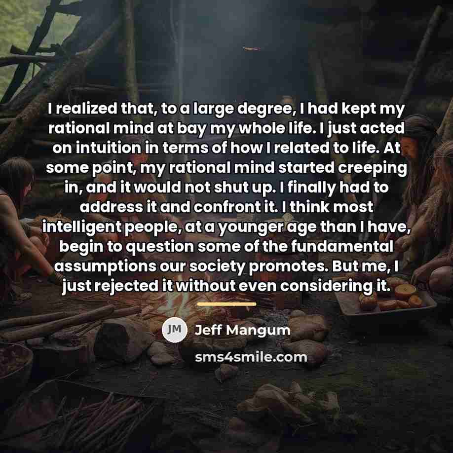 “I realized that, to a large degree, I had kept…” quote by Jeff Mangum