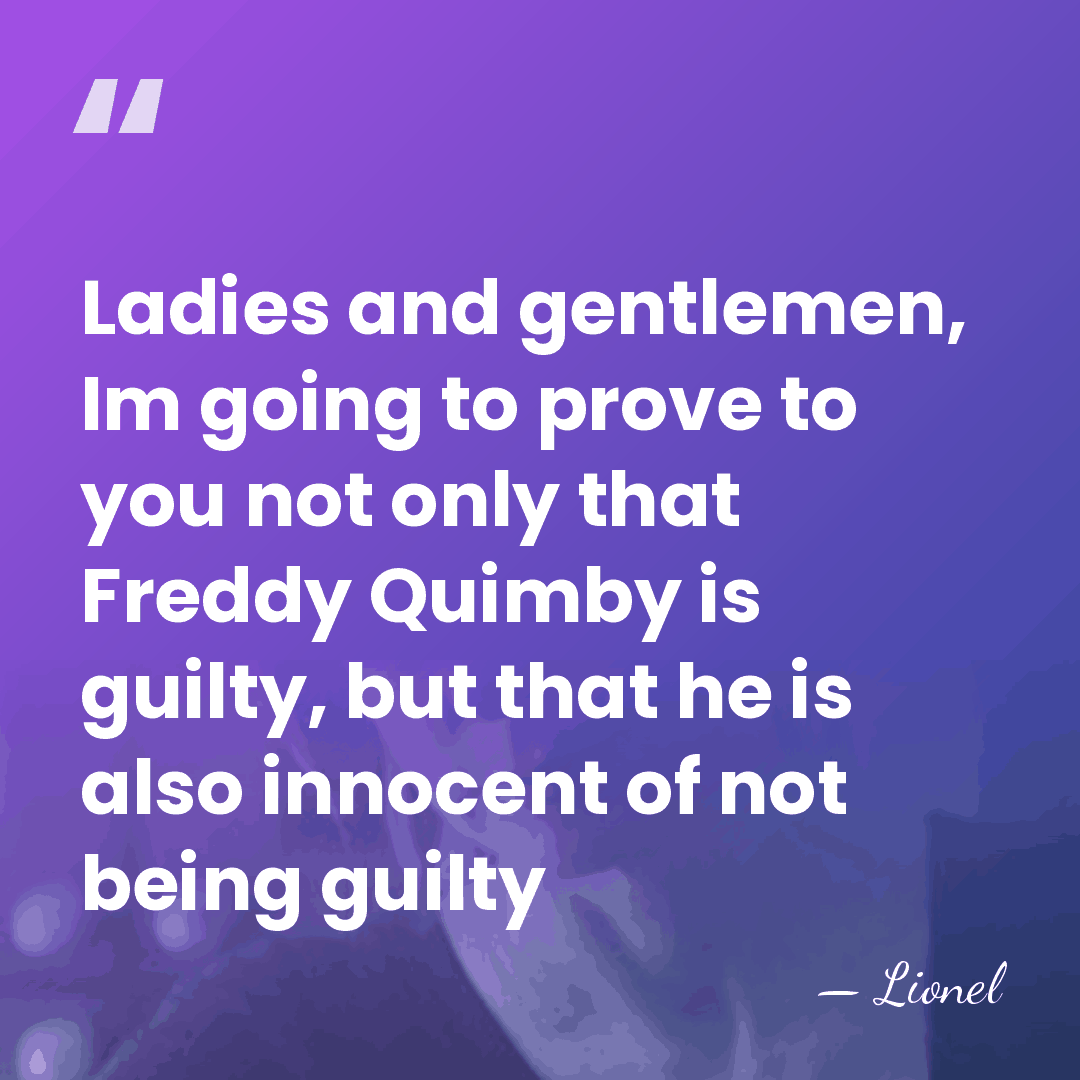 Ladies and gentlemen, Im going to prove to you not only that&hellip; - Lionel