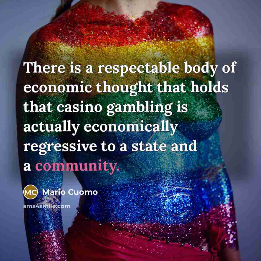 “There is a respectable body of economic thought that holds…” quote by Mario Cuomo