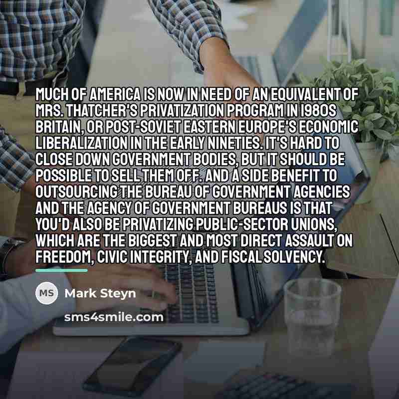 “Much of America is now in need of an equivalent…” quote by Mark Steyn