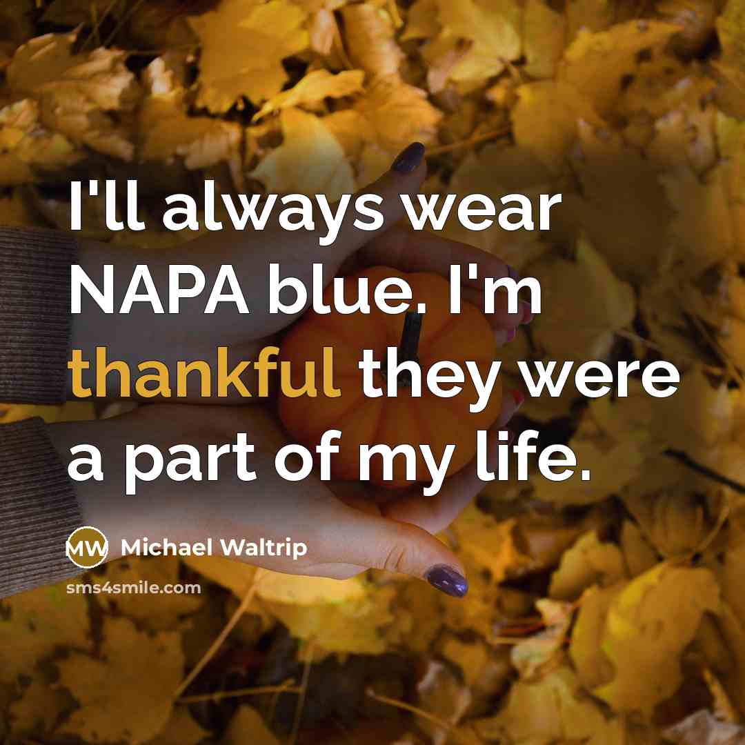 “I'll always wear NAPA blue. I'm thankful they were a…” quote by Michael Waltrip