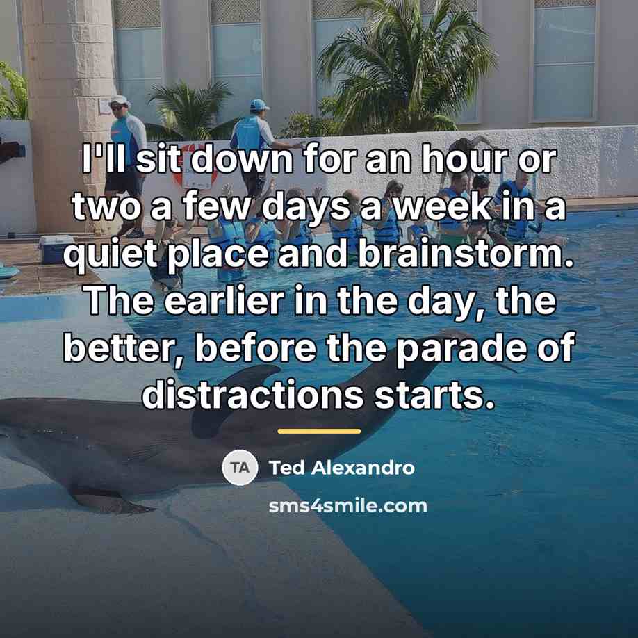 “I'll sit down for an hour or two a few…” quote by Ted Alexandro
