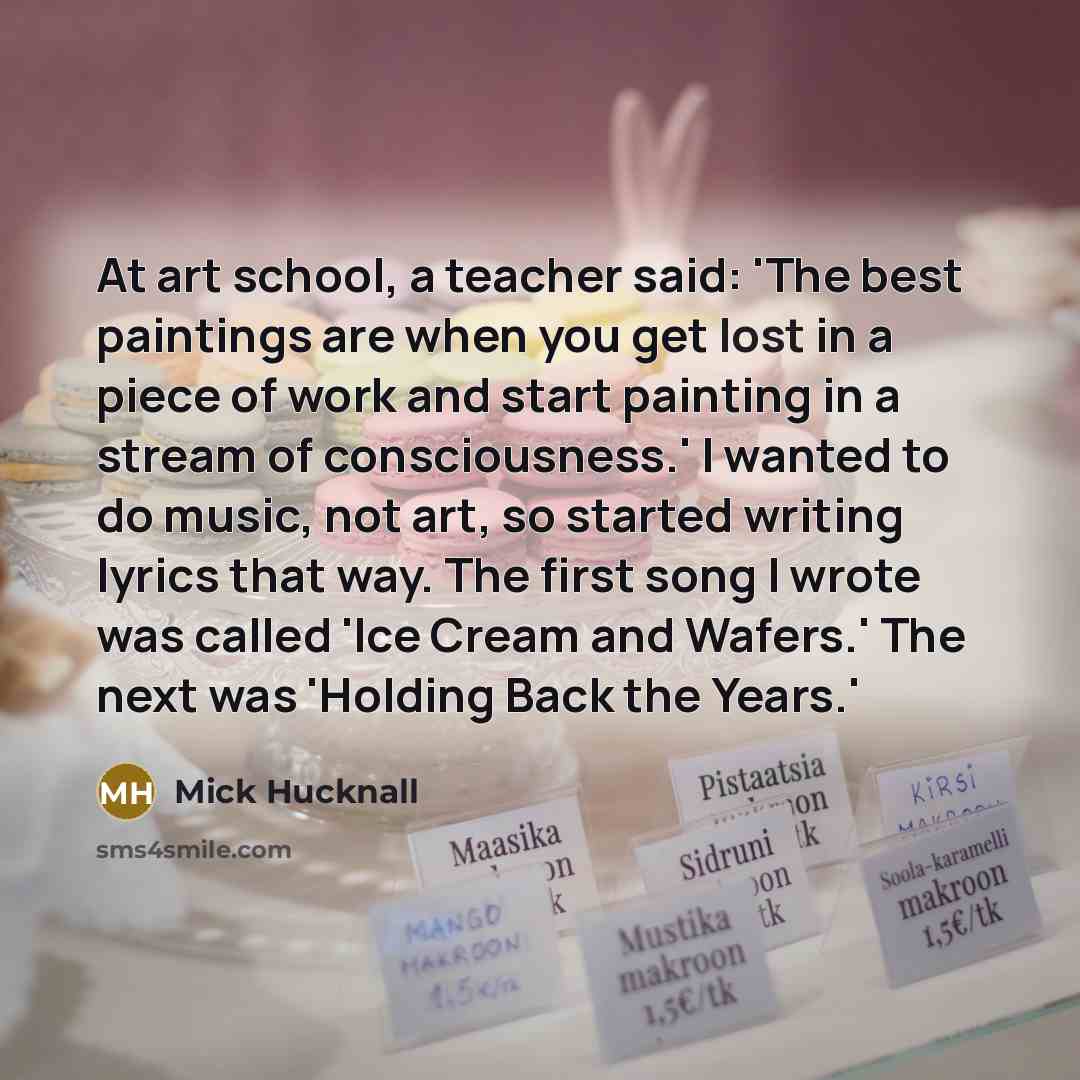 “At art school, a teacher said: 'The best paintings are…” quote by Mick Hucknall