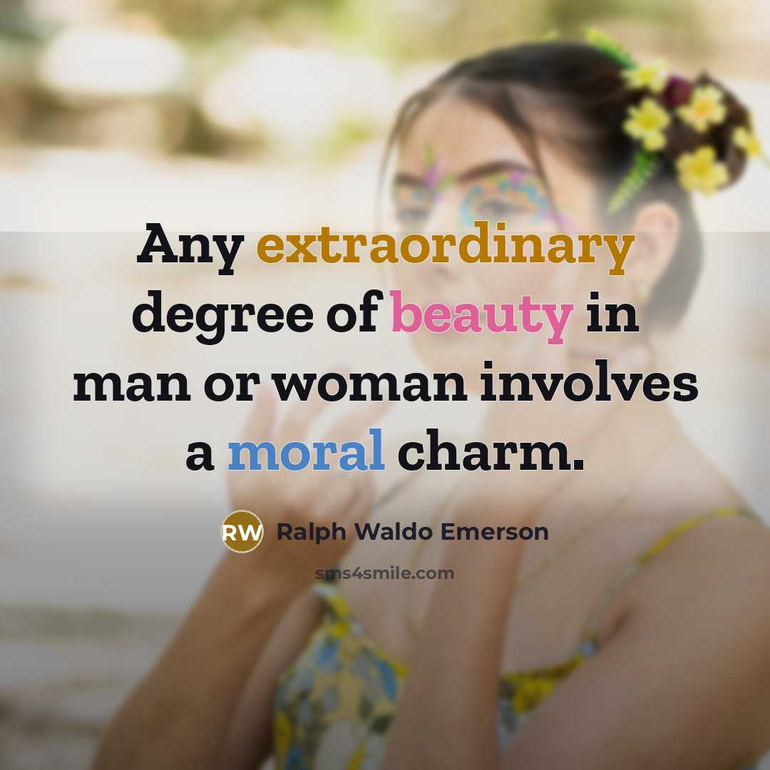 “Any extraordinary degree of beauty in man or woman involves…” quote by Ralph Waldo Emerson