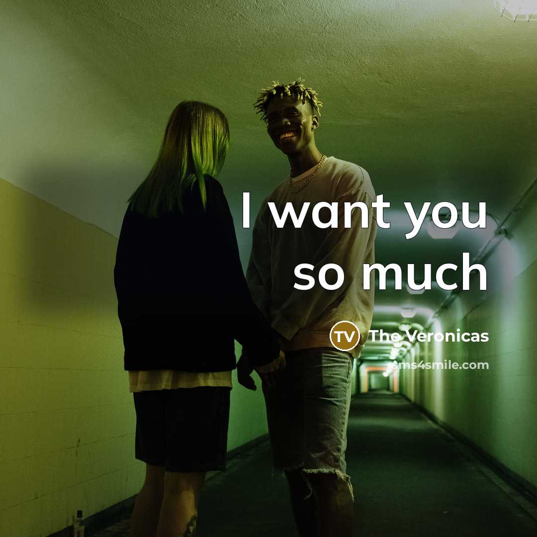 “I want you so much…” quote by The Veronicas